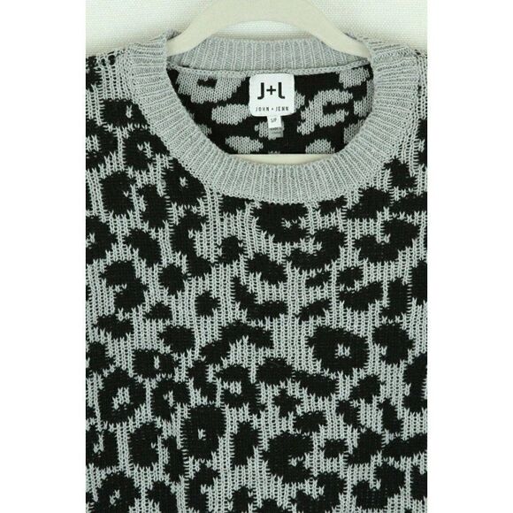John & Jenn Cropped Sweater Leopard - Picture 3 of 5